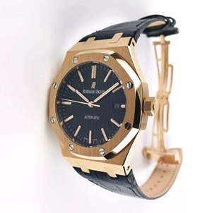 [J사최고급형/V6 업버전]Audemars Piguet Royal Oak 15400 Rose Gold Black Dial - 오데마피게 로얄오크 15400 로즈골드 블랙 다이얼