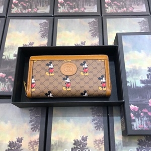 구찌 2020 SS 디즈니 로고 지퍼돌이 장지갑 602532 커스텀