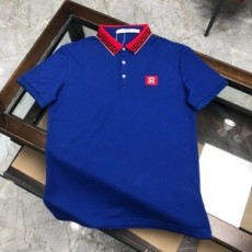 지방시 2020 SS 투톤 로고 카라 남성 반팔티