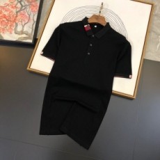 보테가 2020 SS 패치로고 카라 남성 반팔티