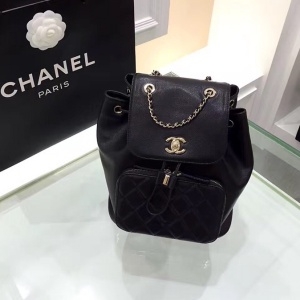 샤넬 2020 SS 캐비어 퀄팅 포켓 체인 백팩