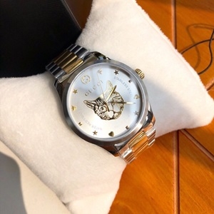 구찌 2019 SS 슈프림 캐릭터 메탈줄 시계