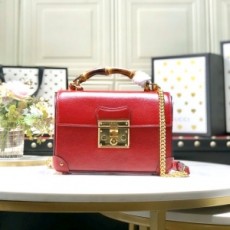 구찌 GUCCI 2020 SS 패드락 뱀부 레드 토트백 603221 커스텀급