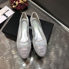 샤넬 2020 SS 시스루 투톤 여성 플랫슈즈