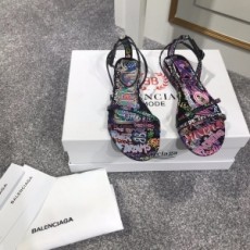 발렌시아가 2020 SS 캐릭터 프린팅 여성 샌들