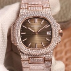 [최고급형/업버젼]Patek Philippe Nautilus Gold Full Diamond - 파텍필립 노틸러스 골드 풀다이아