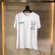 오프화이트 2020 SS 캐릭터 라운드넥 남성 반팔티