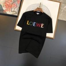 로에베 2020 SS 로고 라운드 남성 반팔티