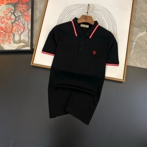 버버리 2020 SS 로고 자수 카라 남성 반팔티