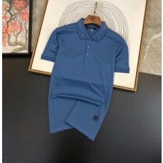 루이비통 2020 SS 로고 자수 카라 남성 반팔티