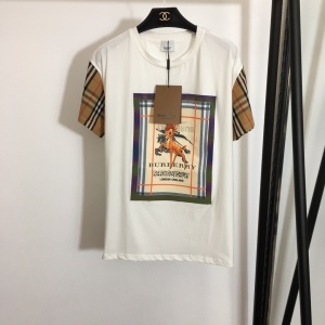 버버리 2020 SS 체크 큐빅 여성 반팔티