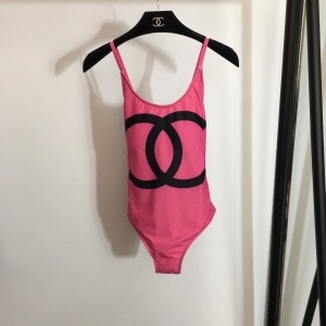 샤넬 2020 SS CC로고 핫핑크 여성 수영복