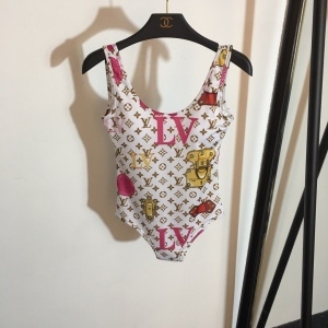 루이비통 2020 SS 캐릭터 프린트 여성 수영복