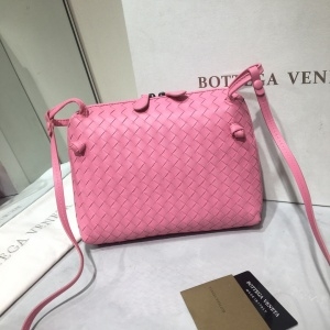보테가 2020 SS 인트레치아토 나파 노디니 핑크 크로스백 커스텀급
