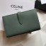 셀린느 2020 SS 버클 똑딱이 그린 여성 중지갑