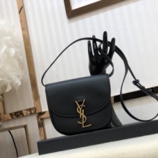 생로랑 2020 SS 금속로고 라운드 블랙 크로스백 커스텀급