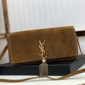 생로랑 2020 SS 태슬장식 스웨이드 체인 크로스백 커스텀급