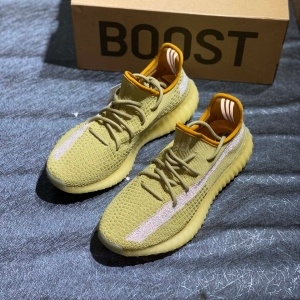 아디다스 2020 SS 이지부스트 350 V2 옐로우카키 커플 런닝화