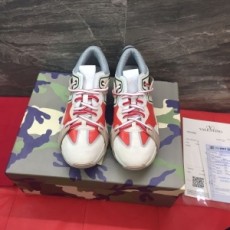 발렌티노 2020 SS 패치로고 투톤 레드그레이 커플 슈즈