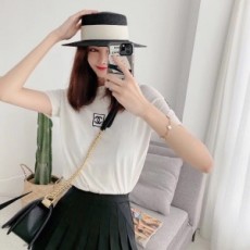 샤넬 2020 SS CC 패치로고 여성 반팔티