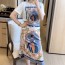 구찌 2020 SS 캐릭터 반팔티 트임 스커트 여성 세트