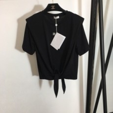 샤넬 2020 SS 패치로고 리본 패션 여성 반팔티