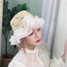 샤넬 2020 SS 레이스 프릴 여성 모자