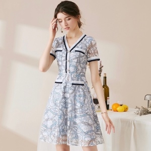 에르메스 2020 SS 캐릭터 라인 포켓 여성 원피스