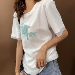 디올 2020 SS 캐릭터 로고 메쉬 여성 반팔티