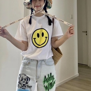 로에베 2020 SS 캐릭터 프린트 여성 반팔티