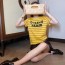 셀린느 2020 SS 스트라이프 로고 여성 반팔티