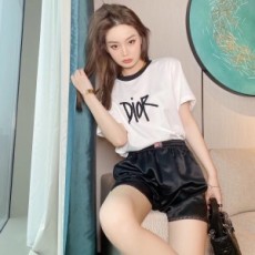 디올 2020 SS 캐릭터 로고 라인 여성 반팔티
