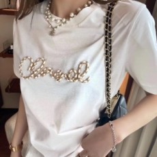 샤넬 2020 SS 체인로고 라운드넥 여성 반팔티