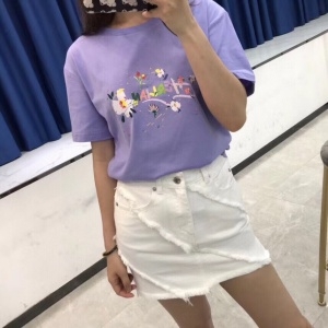 헐리안 2020 SS 캐릭터 플라워 여성 반팔티