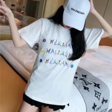 헐리안 2020 SS 플라워 로고 여성 반팔티