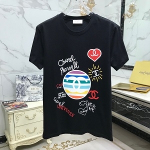샤넬 2020 SS 캐릭터 패치로고 남성 반팔티
