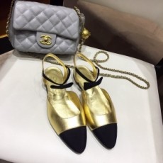 샤넬 CHANEL 2020 SS 리본 투톤 여성 플랫슈즈