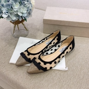 지미추 JIMMY CHOO 2020 SS 투톤 땡땡이 여성 구두