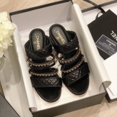 샤넬 CHANEL 2020 SS 체인 퀄팅 여성 샌들