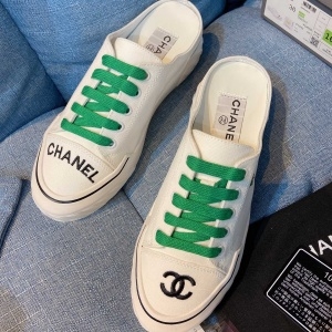 샤넬 CHANEL 2020 SS 자수 로고 플라워 여성 슈즈