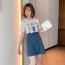 루이비통 LOUIS VUITTON 2020 SS 반팔티 스커트 여성 세트