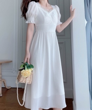 디올 DIOR 2020 SS 레이스 진주장식 여성 원피스