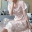 디올 DIOR 2020 SS 플라워 자수 프릴 여성 원피스