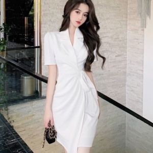 디올 DIOR 2020 SS 카라 리본벨트 여성 원피스