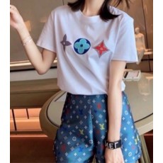 루이비통 LOUIS VUITTON 2020 SS 반팔티 반바지 여성 세트