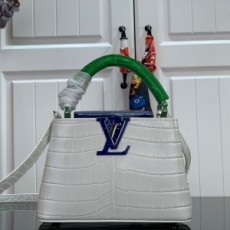루이비통 LOUIS VUITTON 2020 SS 악어가죽무늬 카퓌신 토트백 M48865 커스텀급