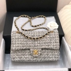 샤넬 CHANEL 2020 SS 트위드 체인 플랩 크로스백 커스텀급