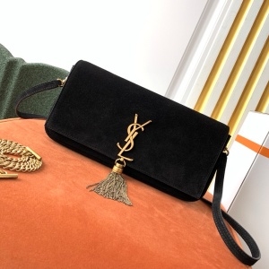 생로랑 SAINT LAORENT 2020 SS 케이트 태슬 스웨이드 클러치백 3729 커스텀급