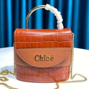 끌로에 CHLOE 2020 SS 악어가죽무늬 애비 락 토트백 커스텀급