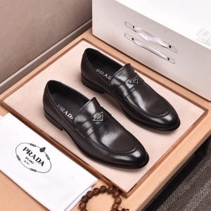 프라다 PRADA 2020 SS 레더 삼각로고 남성 구두
